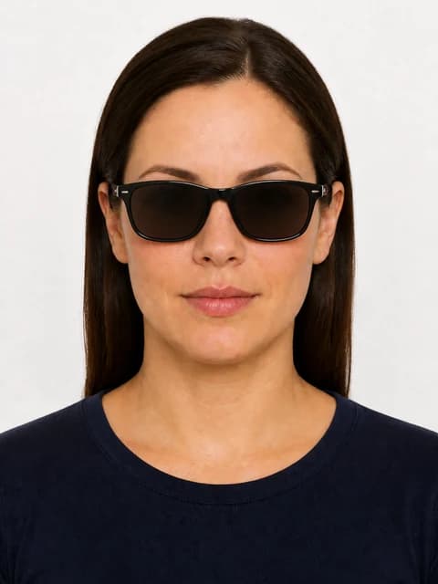 Sunglasses covering eyes